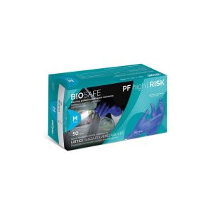 GUANTI LATTICE MONOUSO NO POLVERE M/L/XL 50pz GLOVELY BIOSAFE HIGH RISK