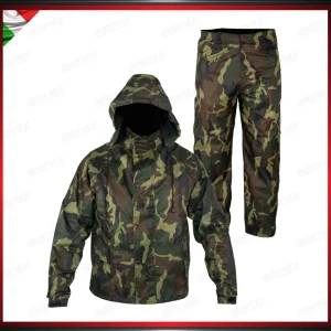 TUTA ANTIPIOGGIA IMPERMEABILE COMPLETO GIACCA E PANTALONE UOMO E DONNA MIMIETICO