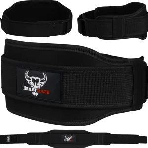Cintura per Sollevamento Pesi a Doppia Forza 5.5 Imbottita in Neoprene per La Schiena, Palestra, Bodybuilding, Stacchi Da Terra, Esercizi Di Sollevamento Pesi, Fitness, Allenamento per Uomini E Donne,