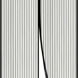 Tenda Con Magneti per Porte, 90X190 CM - Rete Fine, Tenda Totalmente Magnetica, Si Chiude Da Sola - Non Accorciabile (Nero)