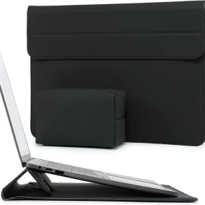 13,3-14 Pollici Custodie per PC Portatile Borsa Con Funzione Stand Compatibile Con Macbook Pro 14 M3/M2/M1 Pro/Max A2992 A2918 A2779 A2442 2024-2021, Macbook Air 13 2012-2017, Envy 13, Nero