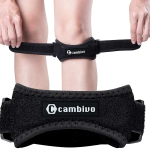 Tutore Ginocchio X2, Ginocchiera Ortopedica, Ginocchiera Rotulea per Tutore I Problemi Al Ginocchio E Tendine Fascia per Escursionismo, Calcio, Basket, Baseball, Corsa, Tennis, Pallavolo