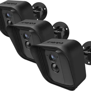 360 Grado Regolabile Staffa Di Montaggio a Parete E Copertura in Silicone Protettiva per Blink XT Interno/Esterno Camera Di Sicurezza (3, Nero)