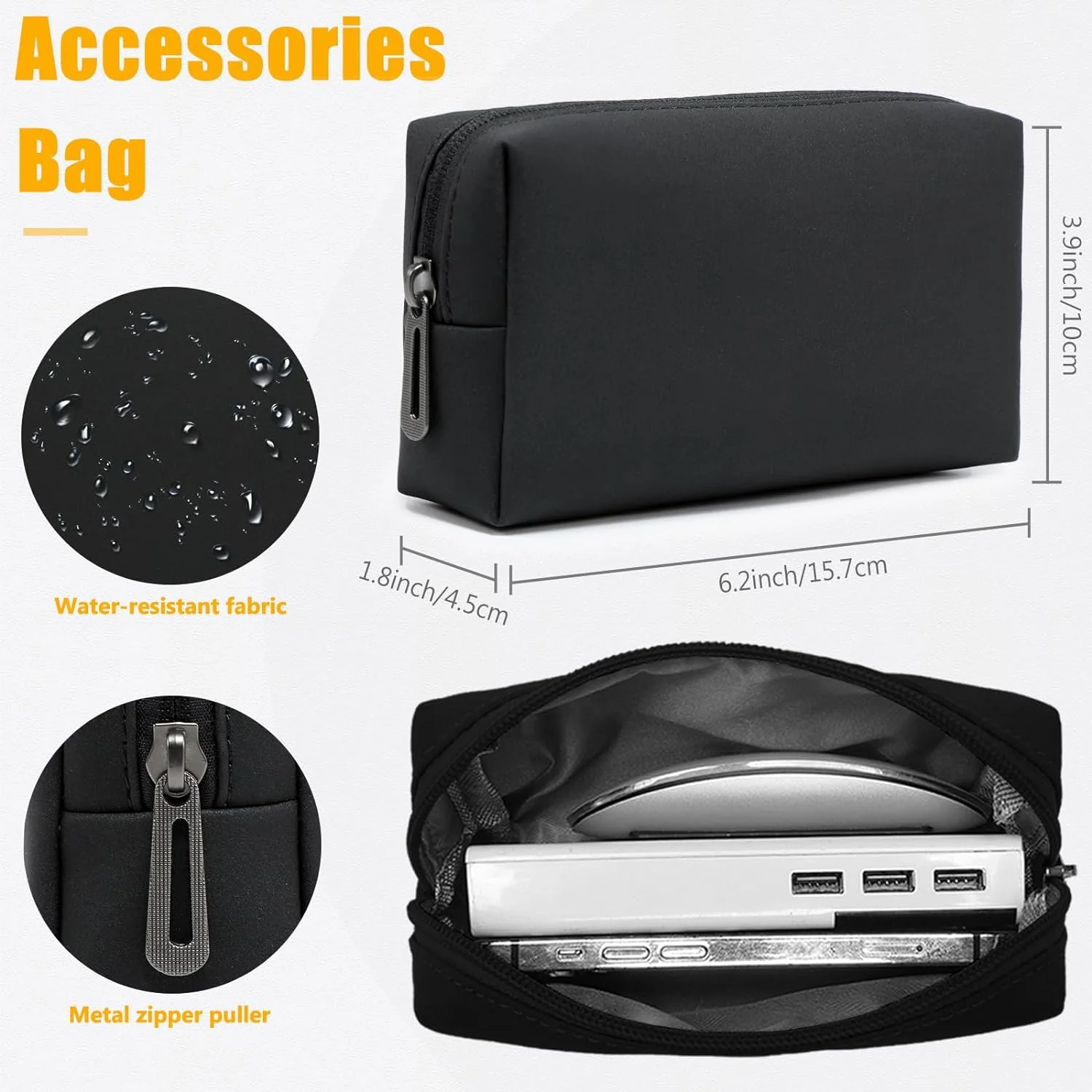 13,3-14 Pollici Custodie per PC Portatile Borsa Con Funzione Stand Compatibile Con Macbook Pro 14 M3/M2/M1 Pro/Max A2992 A2918 A2779 A2442 2024-2021, Macbook Air 13 2012-2017, Envy 13, Nero - immagine 6