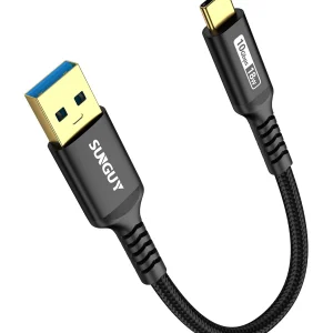 Cavo USB C Android Da 15Cm, 10 Gbps USB C 3.1 Gen2 Da USB a a USB C, Cavo Di Trasferimento Dati Da 3 a a Ricarica Rapida USB Tipo C per Iphone 15/15 Pro Max, Galaxy S24, Ipad Pro,