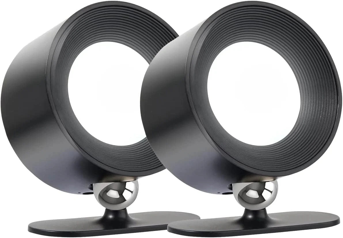 Lampada a LED Senza Fili Da Parete Con Ricarica USB-C E Supporto Magnetico Girevole a 360°, 3 Modalità Di Colore, Dimming a 3 Livelli (Colore Nero, Confezione Da 2) - immagine 2