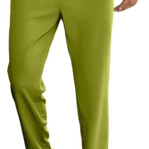 Uomo Pantaloni Da Golf Sportivi Casual Slim Fit Leggeri Elasticizzati Pants Con 5 Taschen