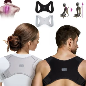 Correttore Posturale per Spalle E Schiena Dritta - Fascia Tutore per Donna E Uomo (S,M,L)